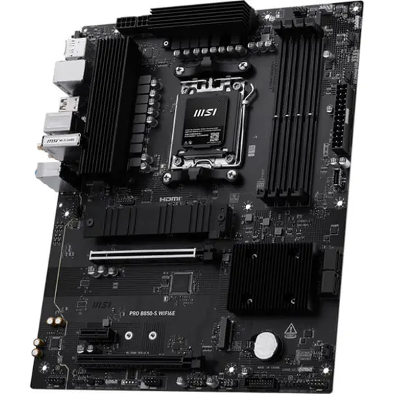 დედა დაფა MSI Motherboard PRO B850-S WIFI6E sAM5 B850 4xDDR5 M.2 HDMI WiFi BT ATX - Primestore.ge