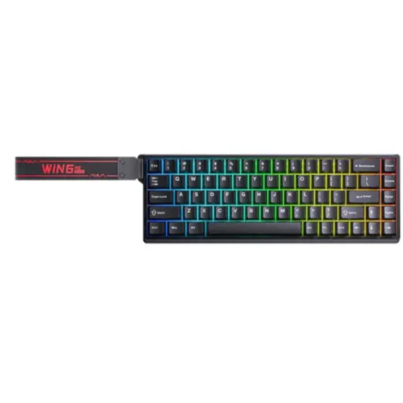კლავიატურა AULA WIN68 HE Standard edition RGB Wired Gaming Keyboard Black (Graywood Magnetic Switch) - Primestore.ge