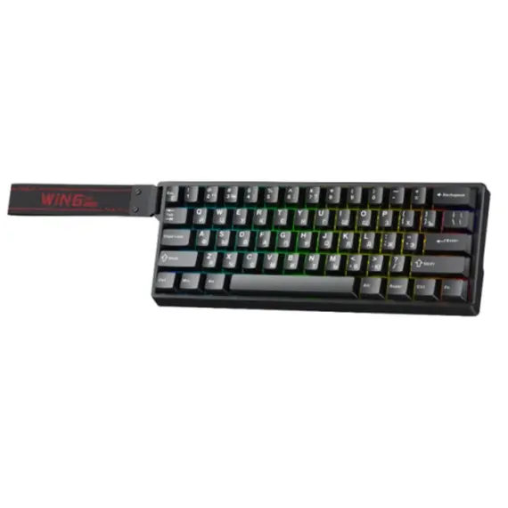 კლავიატურა AULA WIN60 HE RGB Wired Gaming Keyboard Black (Graywood Magnetic Switch) - Primestore.ge