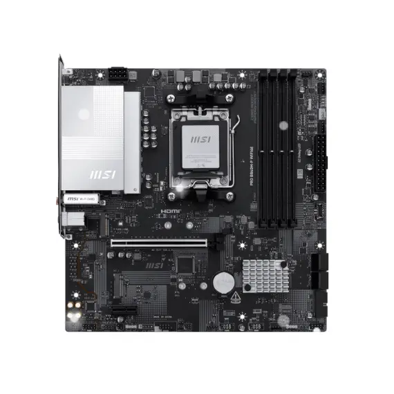 დედა დაფა MSI Motherboard PRO B840M-P WIFI6E sAM5 B840 4xDDR5 M.2 HDMI WiFi BT mATX - Primestore.ge