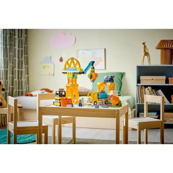 ლეგო LEGO Constructor DUPLO Town 3 in 1 Construction Site and Vehicles - Primestore.ge