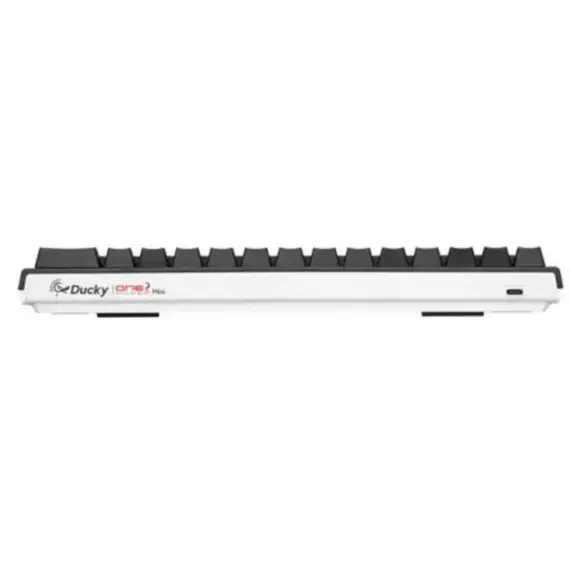 კლავიატურა Ducky One 2 Mini Cherry Speed Silver RGB LED UA/RU Black-White - Primestore.ge