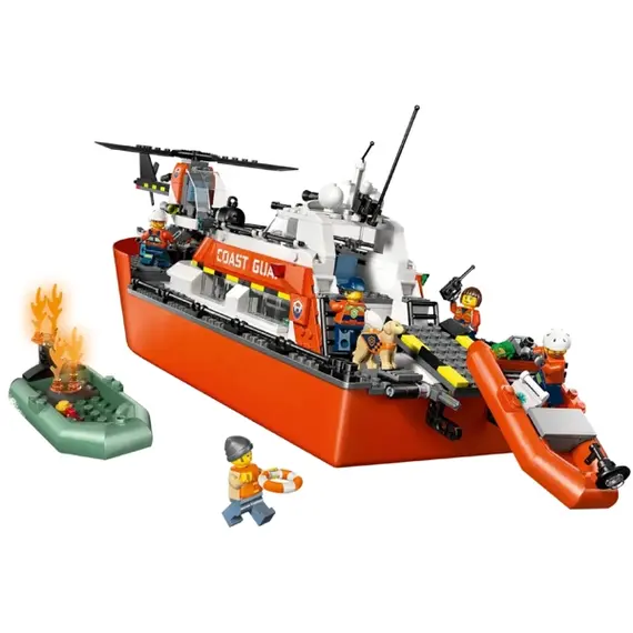 ლეგო LEGO Constructor Coast Guard Rescue Boat & He.. V29 - Primestore.ge