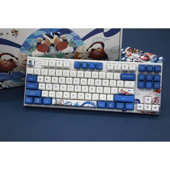 კლავიატურა Varmilo Keyboard VA87M Lovebirds-I, Cherry MX Blue,EU - Primestore.ge