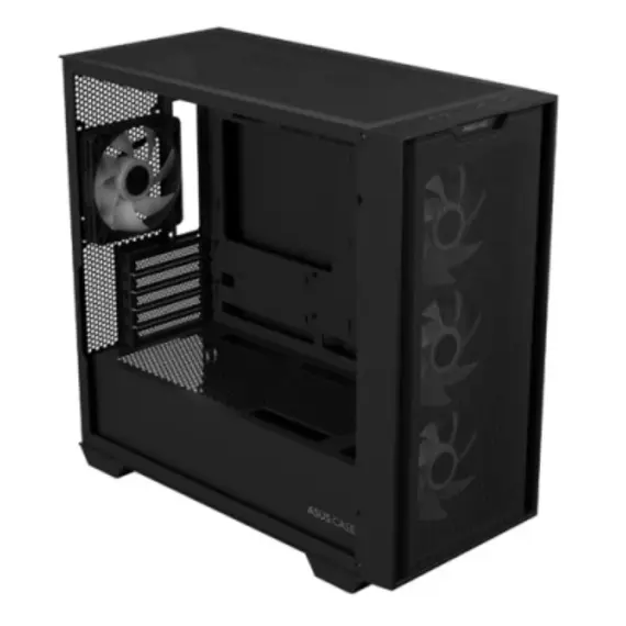 კომპიუტერის ქეისი Asus A21 Plus 4x120mm ARGB Fans Mini Tower Black - 90DC00H0-B19010 - Primestore.ge