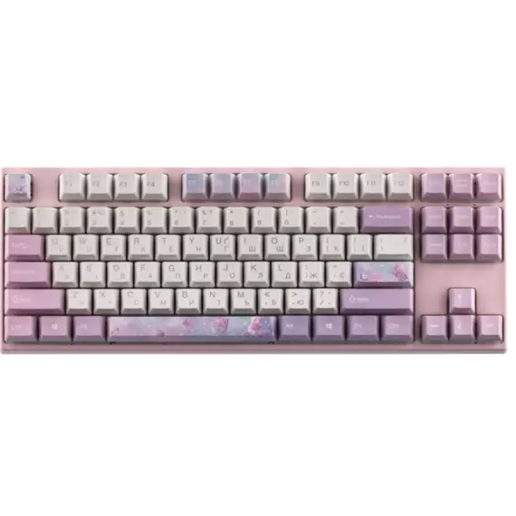 კლავიატურა Varmilo VEM87 Dreams On Board 87Key, EC V2 Jasmine, USB-A, EN/UKR, White Led - Primestore.ge