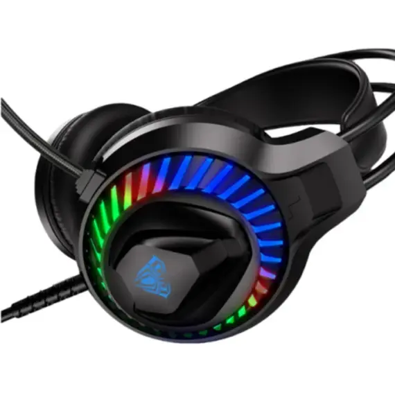 ყურსასმენი AULA S605 RGB Wired Gaming Headset Black - Primestore.ge