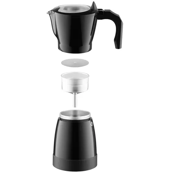 ყავის მადუღარა Ardesto coffee maker Electric moka pot. 0.3l, ground, black - Primestore.ge