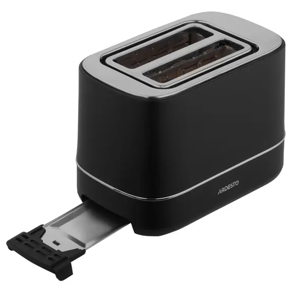 ტოსტერი Ardesto toaster Timeless Elegance, 800W, plastic, 2 slots, black - Primestore.ge