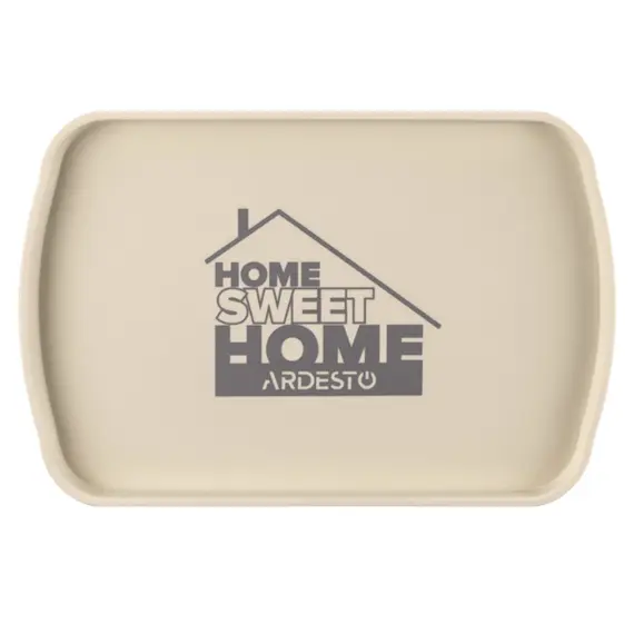 სათავსო ყუთი Ardesto Storage box with lid 45.5х31х14cm, 13l, plastic PP, beige - Primestore.ge