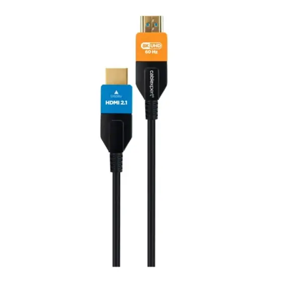 კაბელი Gembird CC-HDMI8K-AOC-20M 8K/60Hz Active Optical (AOC) Ultra High speed HDMI cable with Ethernet 20m - Primestore.ge