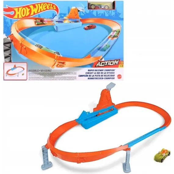 სათამაშო ტრასა Mattel Rapid Raceway Champion - Primestore.ge