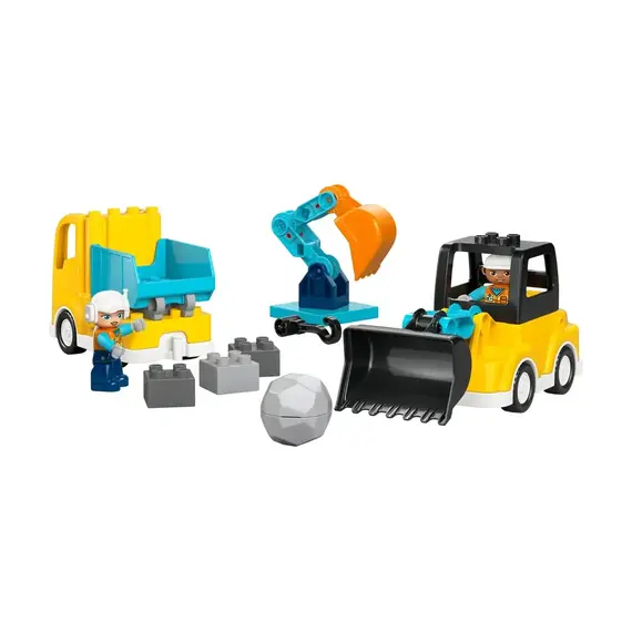 ლეგო LEGO Constructor DUPLO Town 3 in 1 Construction Vehicles - Primestore.ge