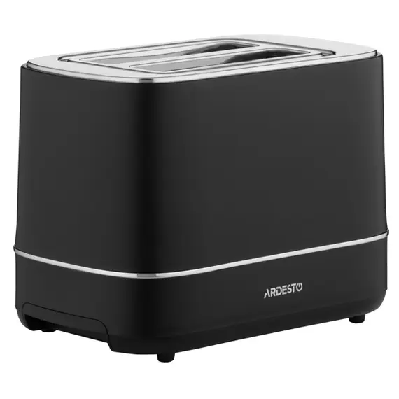 ტოსტერი Ardesto toaster Timeless Elegance, 800W, plastic, 2 slots, black - Primestore.ge
