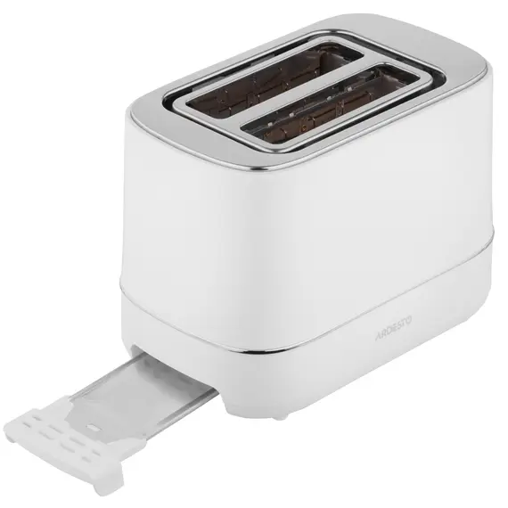 ტოსტერი Ardesto toaster Timeless Elegance, 800W, plastic, 2 slots, white - Primestore.ge