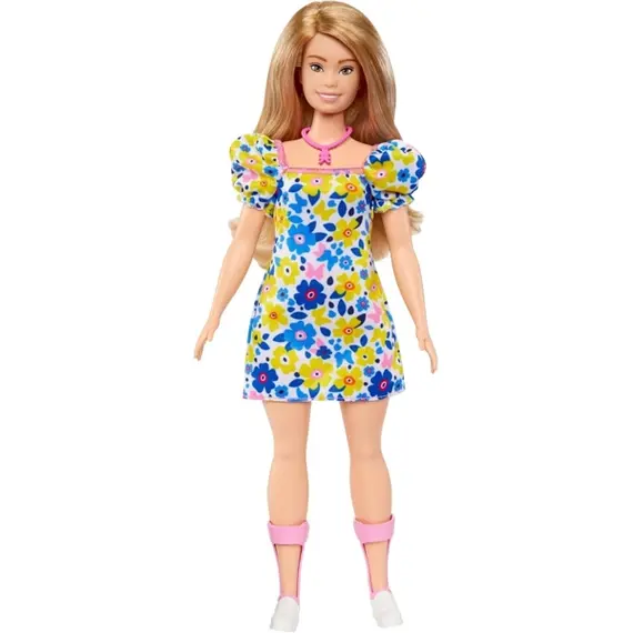 ბარბის თოჯინა Mattel Barbie Fashionistas Doll - Floral Babydoll Dress (New pack.) - Primestore.ge