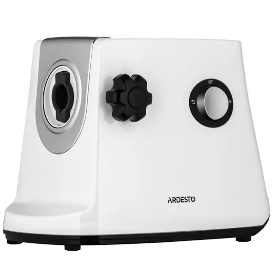 ხორცსაკეპი მანქანა Ardesto meat grinder, 1600W, 1.6kg/min, 3 cutting plates, sausages nozzle, 3 vegetable slicer, plastik, black-silver - Primestore.ge