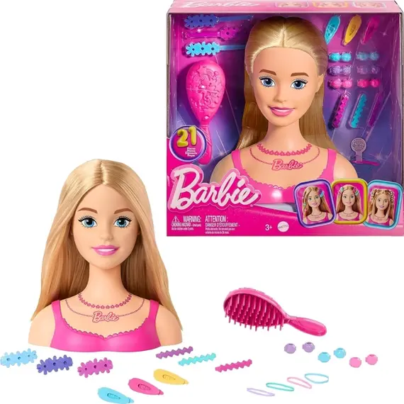 ბარბის სათამაშო ნაკრები MATTEL Barbie Value Styling Head - Blonde - Primestore.ge