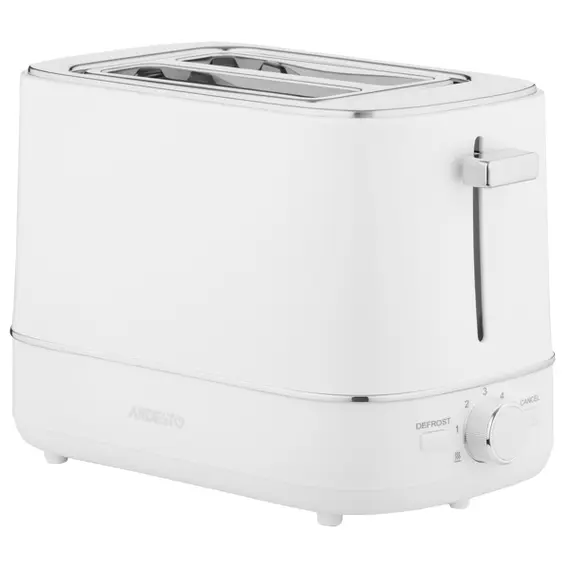 ტოსტერი Ardesto toaster Timeless Elegance, 800W, plastic, 2 slots, white - Primestore.ge