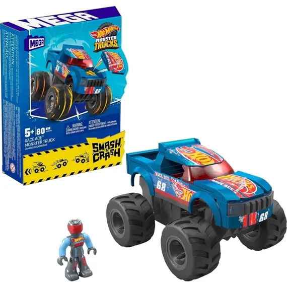 სათამაშო მანქანა MATTEL HW Monster Trucks SNC Race Ace - Primestore.ge