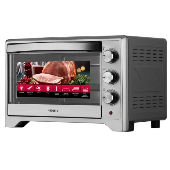 ელექტრო ღუმელი ARDESTO Electric oven, 33L, 1627W, mech., convection, grey - Primestore.ge