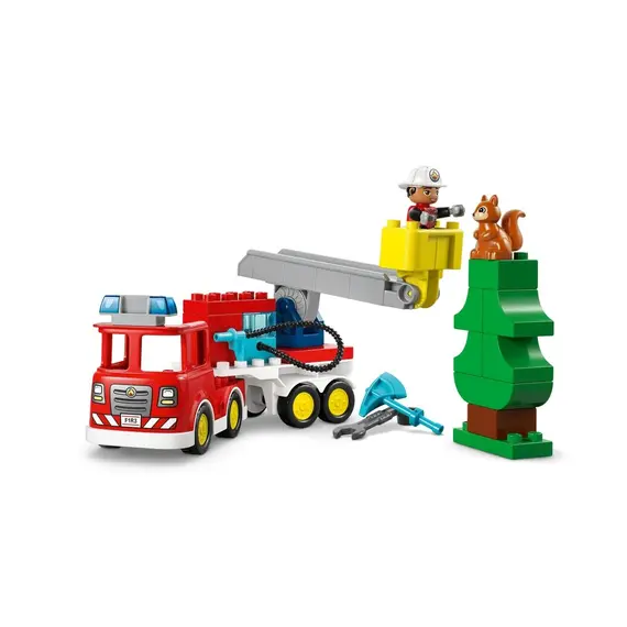 ლეგო LEGO Constructor DUPLO Town Fire Truck with Hose and Firefighter - Primestore.ge