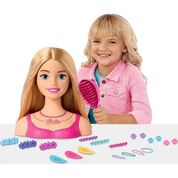 ბარბის სათამაშო ნაკრები MATTEL Barbie Value Styling Head - Blonde - Primestore.ge