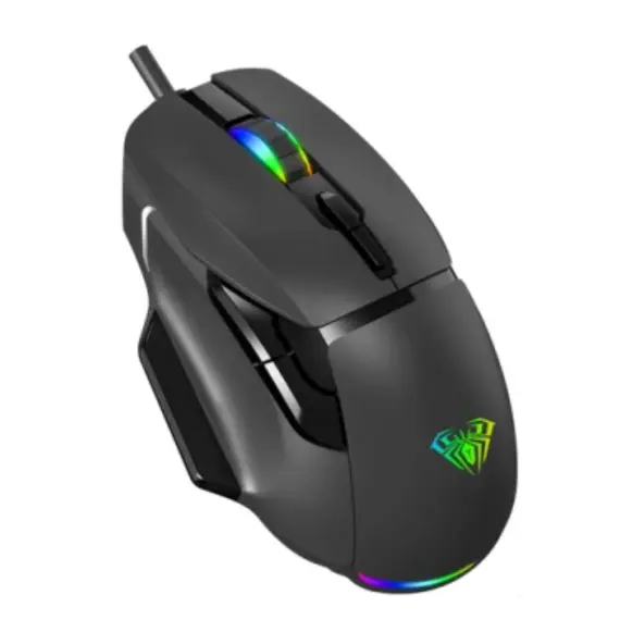 მაუსი AULA F815 RGB Wired Gaming Mouse Black - Primestore.ge