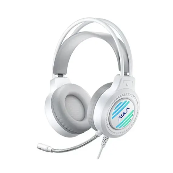 ყურსასმენი AULA S606 RGB Wired Gaming Headset White - Primestore.ge