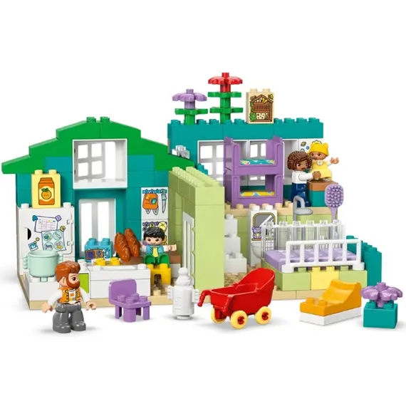 ლეგო LEGO Constructor DUPLO Town 3 in 1 Modern Family House with Figures - Primestore.ge