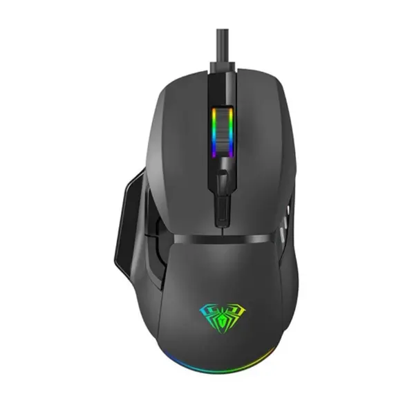 მაუსი AULA F815 RGB Wired Gaming Mouse Black - Primestore.ge