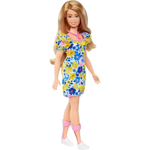 ბარბის თოჯინა Mattel Barbie Fashionistas Doll - Floral Babydoll Dress (New pack.) - Primestore.ge