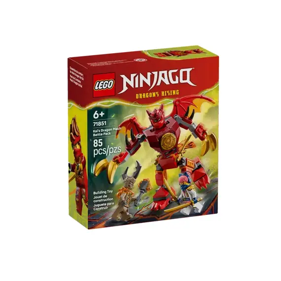 ლეგო LEGO Constructor Kai's Dragon Mech Battle Pack V29 - Primestore.ge