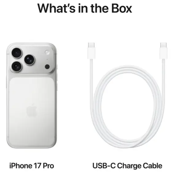 მობილური ტელეფონი Apple iPhone 17 Pro 256GB Silver E-sim/TP - Primestore.ge