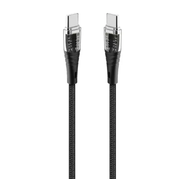 კაბელი TTEC USB-C - USB-C 60W PD/QC FAST CHARGING/DATA CABLE, 120CM, BLACK - Primestore.ge