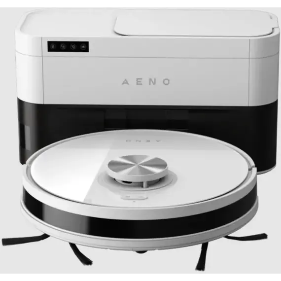 რობოტი მტვერსასრუტი Aeno Robot Cleaner w/Dust Collector, white, 2in1 and dust tank, 4000pa, 3200mAh battery - Primestore.ge