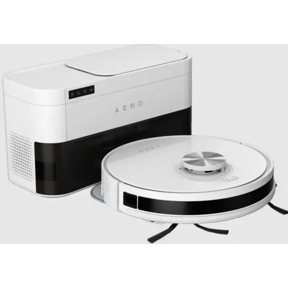 რობოტი მტვერსასრუტი Aeno Robot Cleaner w/Dust Collector, white, 2in1 and dust tank, 4000pa, 3200mAh battery - Primestore.ge