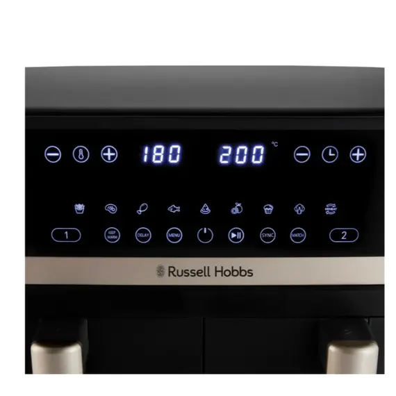 აეროგრილი Russell Hobbs 27680-56/RH Satisfry Dual Basket Air Fry - Primestore.ge