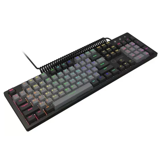 კლავიატურა LORGAR Azar 514, Wired mechanical gaming keyboard, RGB backlight, 1680000 colour variations, 18 modes - Primestore.ge