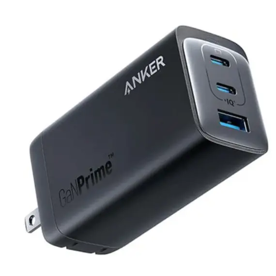 სწრაფი დამტენი Anker 737 Charger(GaNPrime 120W) (3) - EU/ES/FR/ES Black 3 - Primestore.ge