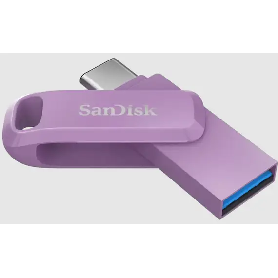 USB ფლეშ მეხსიერება SanDisk Ultra Dual Drive Go USB Type-C™ - 256GB (Lavender) - Primestore.ge