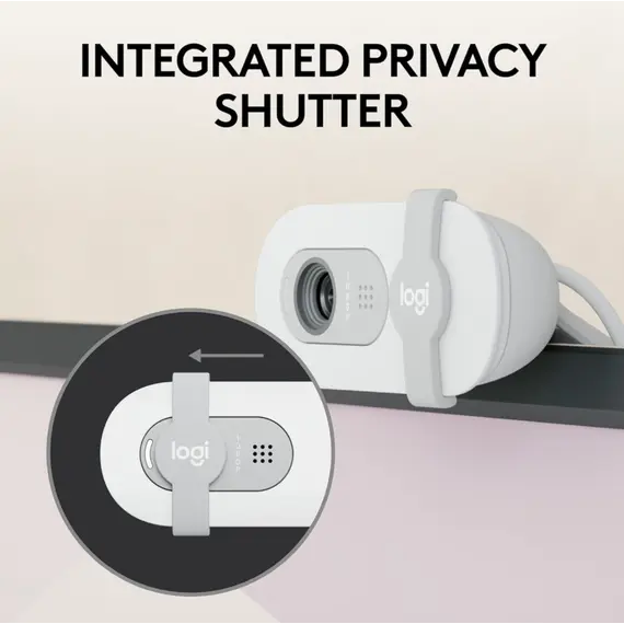 Webcam LOGITECH Brio 100 Full HD Webcam - OFF-WHITE - USB - EMEA28-935, 2 image