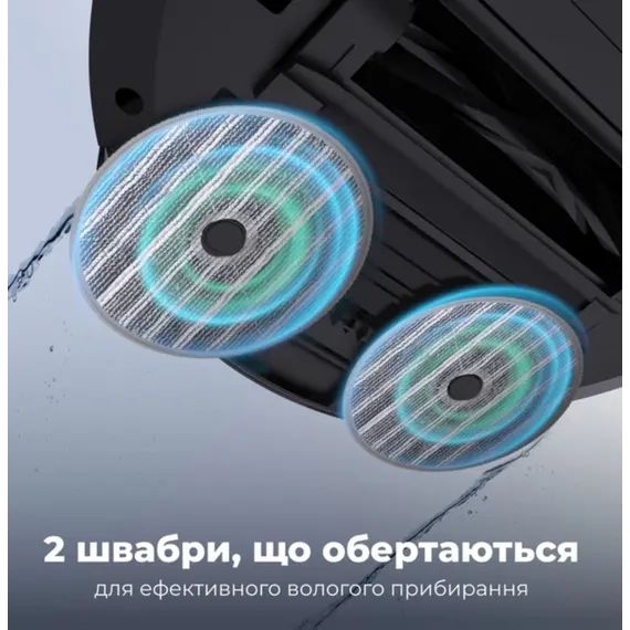 რობოტი მტვერსასრუტი AENO Robot Cleaner w/Dust Collector, black, 2in1 and dust tank, 4000pa, 3200mAh battery - Primestore.ge