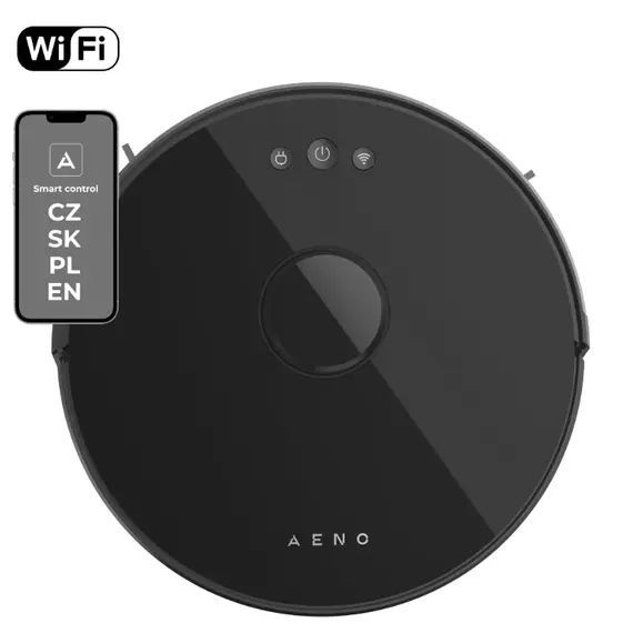 რობოტი მტვერსასრუტი AENO Robot Vacuum Cleaner RC3S: wet & dry cleaning, smart control AENO App - Primestore.ge