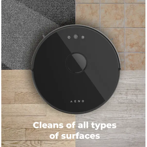 რობოტი მტვერსასრუტი AENO Robot Vacuum Cleaner RC3S: wet & dry cleaning, smart control AENO App - Primestore.ge