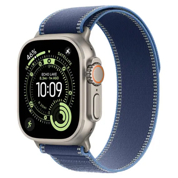სმარტ საათი Apple Watch Ultra 3 49mm Natural Titanium Case With Bright Blue Trail Loop MEWU4 M/L - Primestore.ge