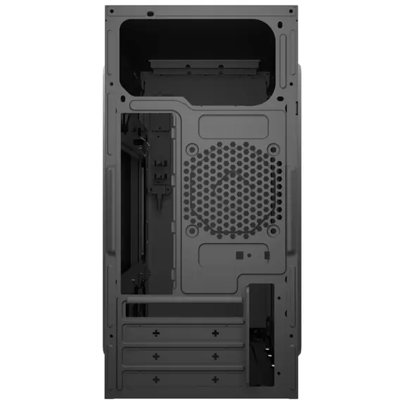 კომპიუტერის ქეისი ALLX AX-B1745 Computer Case With Power Supply 500W Micro-ATX, ITX, USB 1.1, Audio, Black - Primestore.ge