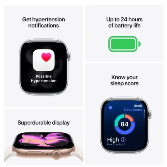 სმარტ საათი Apple Watch Series 11 GPS 42mm Rose Gold Aluminium Case with Light Blush Sport Band - S/M  (MEU04RK/A) - Primestore.ge