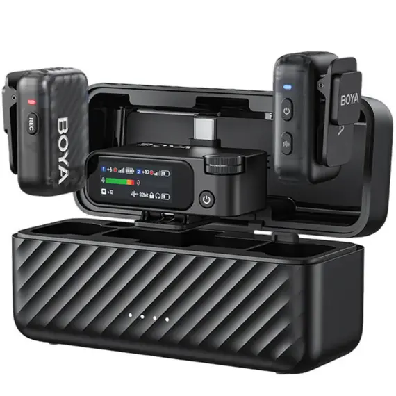 მიკროფონი BOYA BOYAMIC 2-01 AI-Powered Mini Wireless Microphone - Primestore.ge