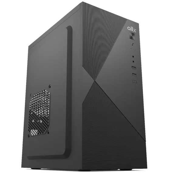 კომპიუტერის ქეისი ALLX AX-B1745 Computer Case With Power Supply 500W Micro-ATX, ITX, USB 1.1, Audio, Black - Primestore.ge